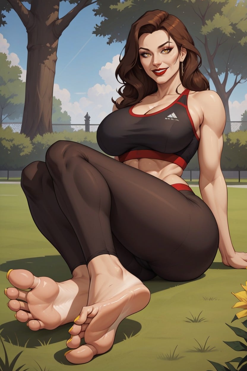 Cute, Smile, Perfect Soles MILF AI Porn