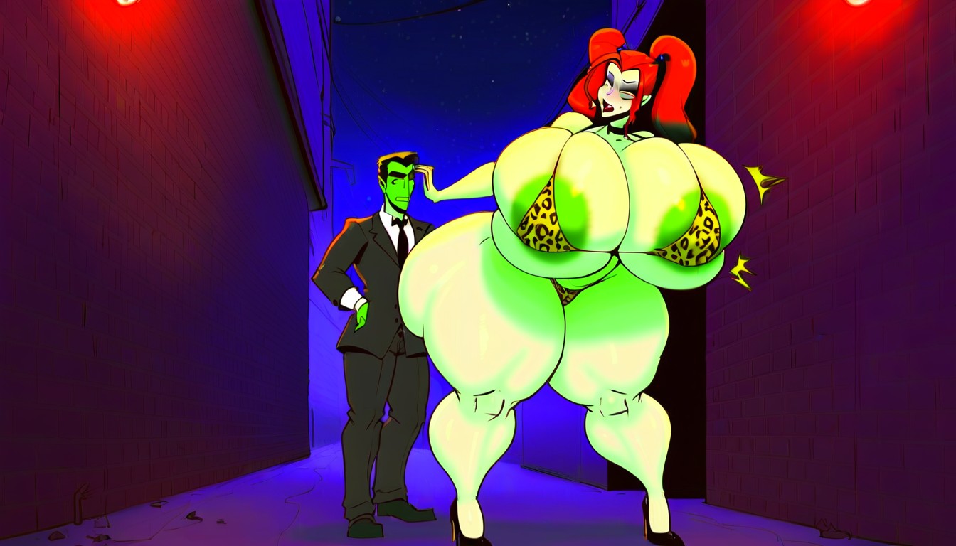 Extremely Large Ass, Form Fitting Clothes, Extremely Horny Face AI Porn