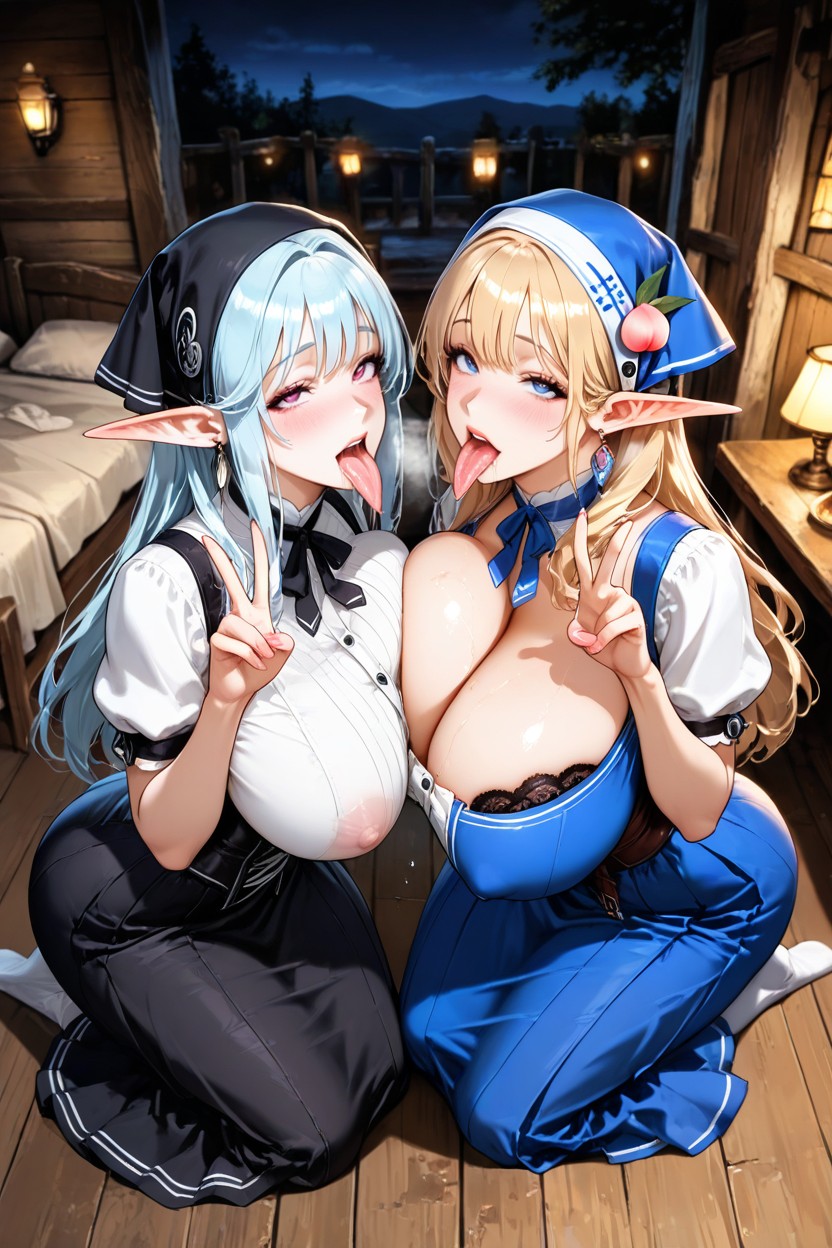 Massive, Chocker, Elf Hentai AI Porn