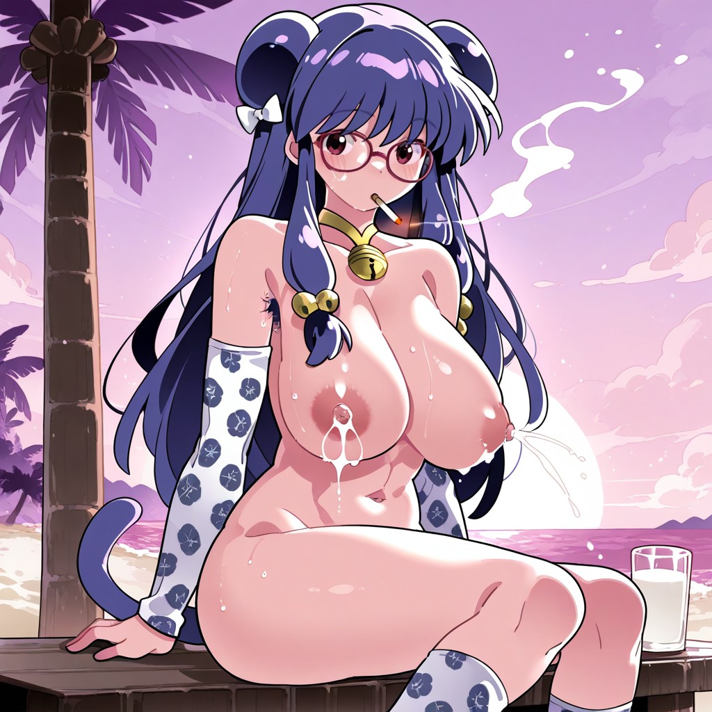 Sunset Beach, Lactating, Reverse Nipples Hentai AI Porn