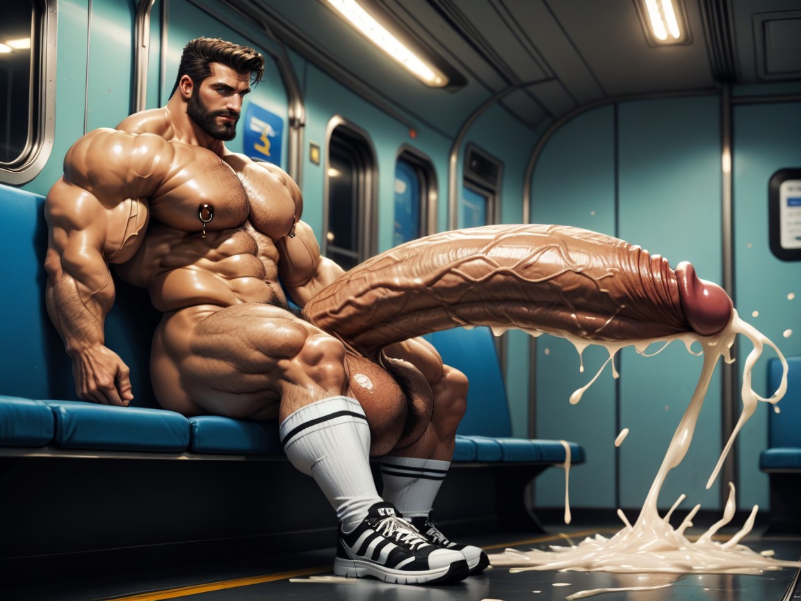 Hairy Legs, Cum On Legs, Hyper Penis 게이 AI 포르노