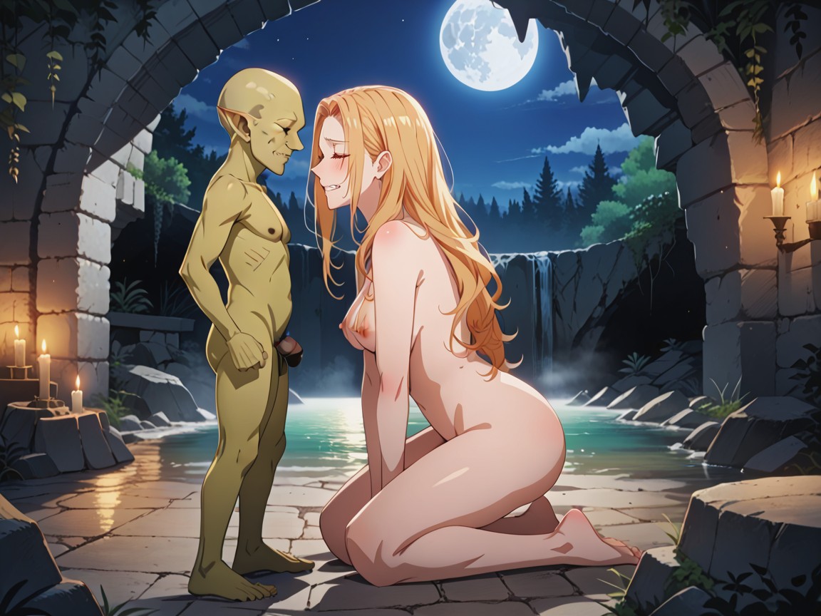 Taller Female, Night, Side View Hentai AI Porn