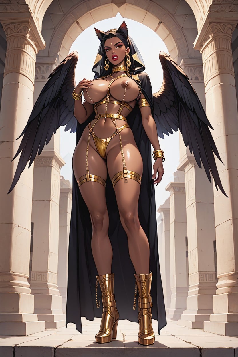 Detailed Picture, Tight Waist, Massive Breast AI Porn