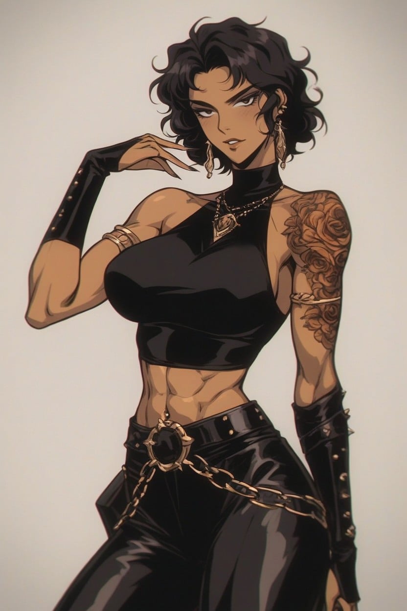 Yet Intimidating, Perfect Breasts, Her Perfect Olive Skin Hentai AI Porn