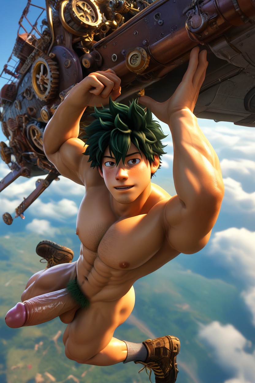 Smooth Balls, Steampunk, Smooth Skin AI Gay Porn