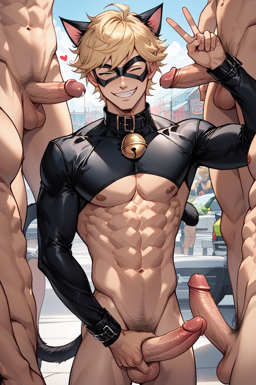 Moaning, Jerking Off, Smug Grin AI Gay Porn