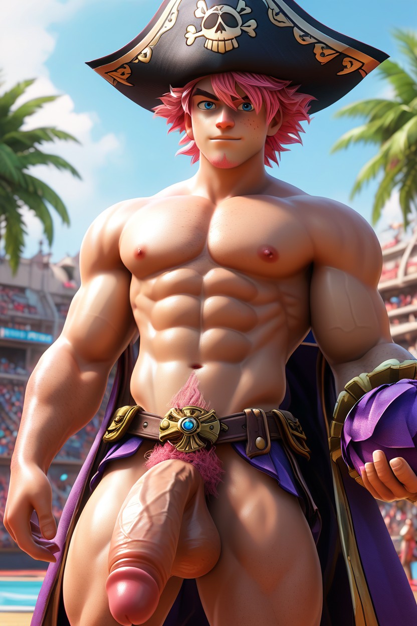 Cheerleader, Broad Chest, Massive Penis AI Gay Porn