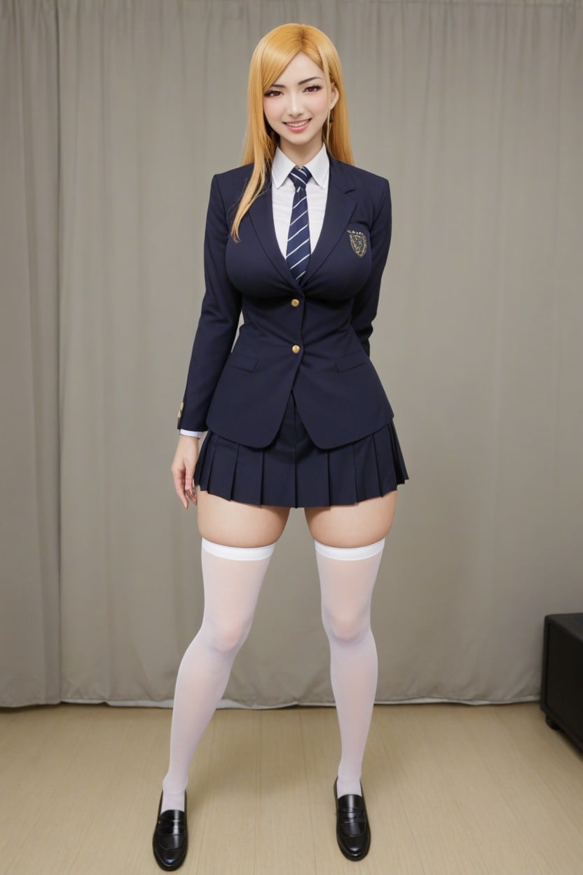Full Body, Uniform, 革ベルト AI Porn