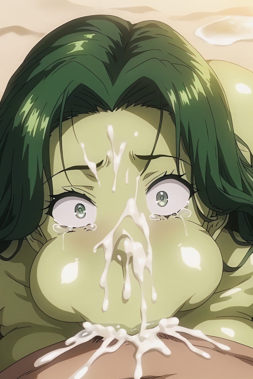 Huge Eyes, Big Hip, Wringing Hentai AI Porn