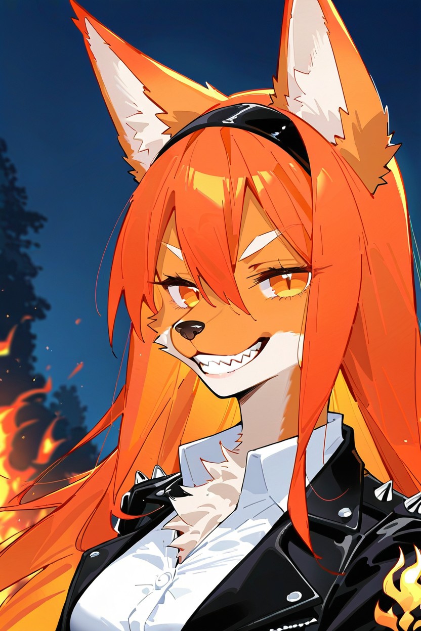 Glow, Upturned Eyes, Phoenix Fox Pornografia peluda com IA