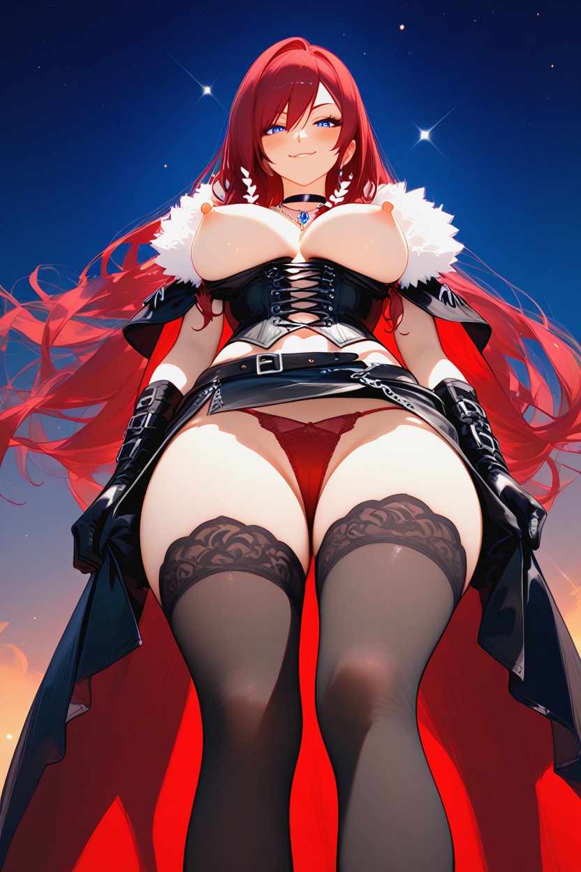 Smirk, Perfect Figure, Erect Nipples Hentai AI Porn
