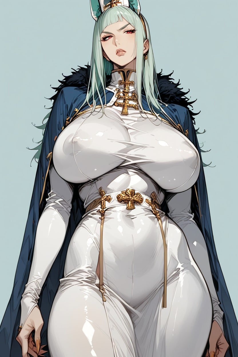 Priest Suit, Jackal Ears, Crimson Eyes Hentai AI Porn