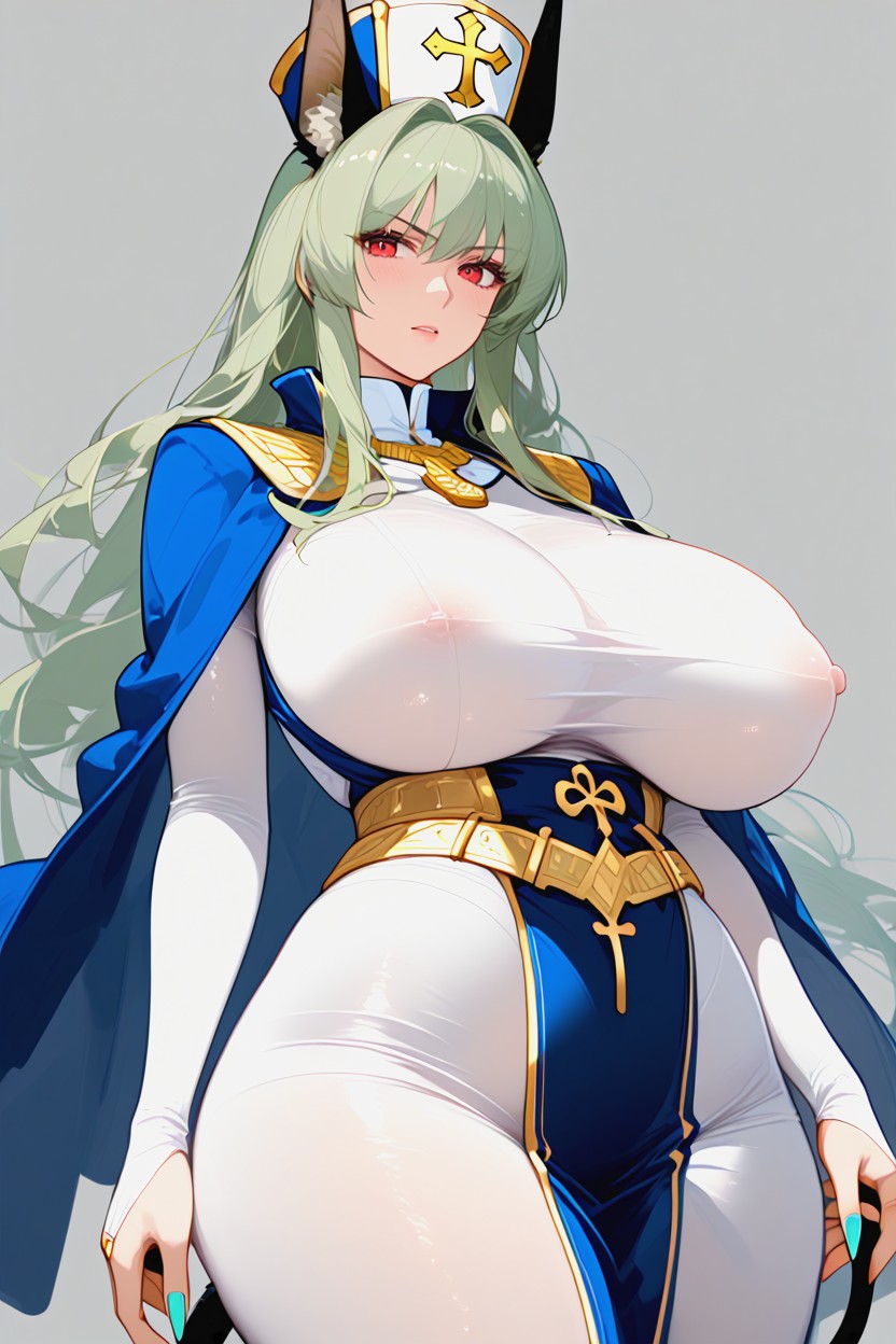 Mature Woman, Drooping Breasts, White Collar Hentai AI Porn