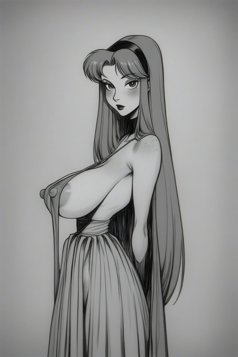 Natural Breast, Disney Toon Style, Alice From Alice In Wonderland AI Porn