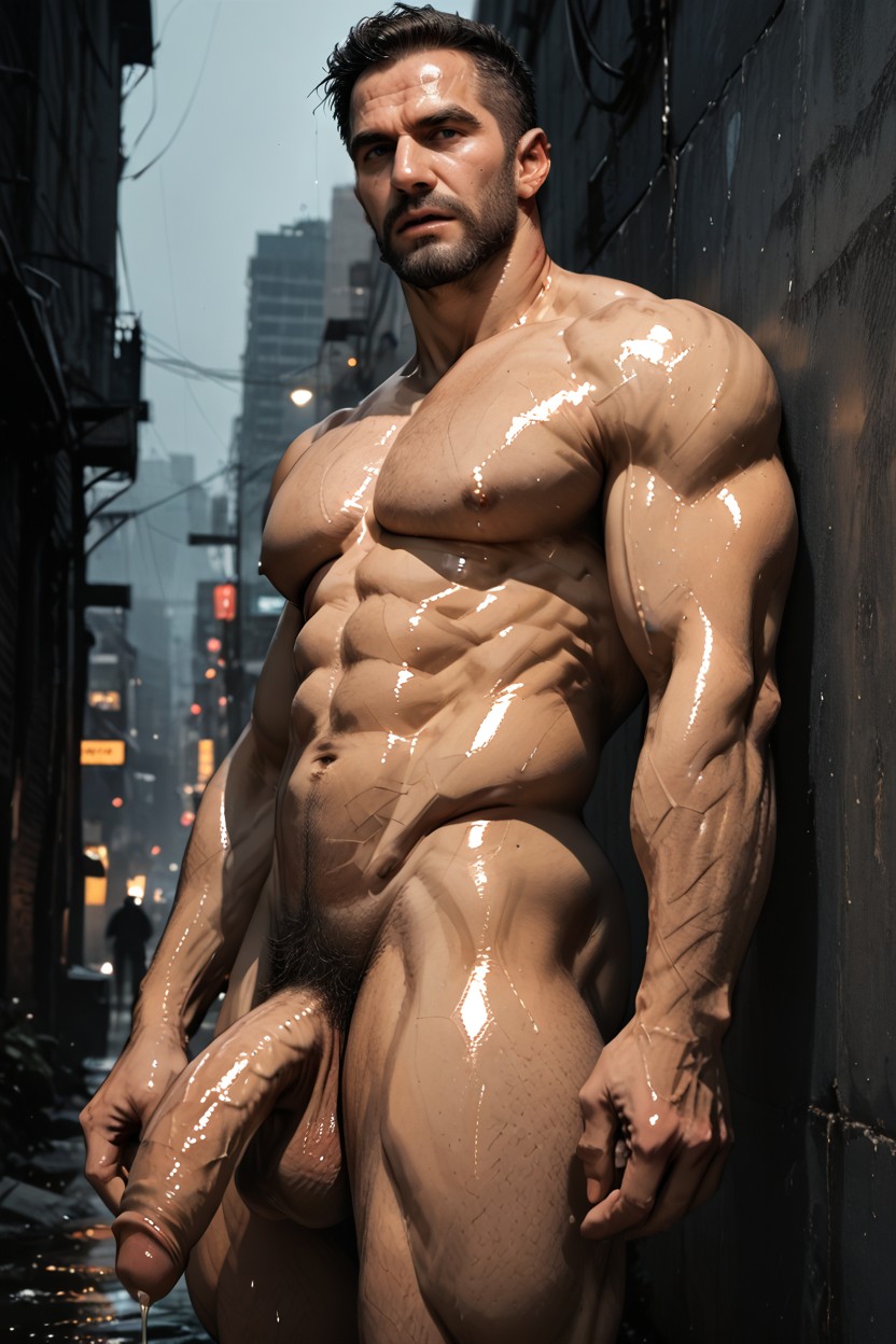 Full Body, Precum, Noir AI Gay Porn