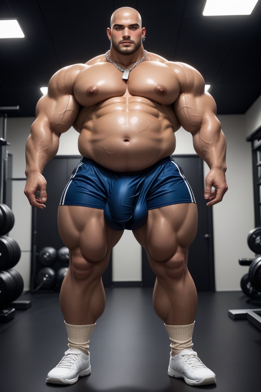 Thick Long Penis, Standing, Thick Cock AI Gay Porn