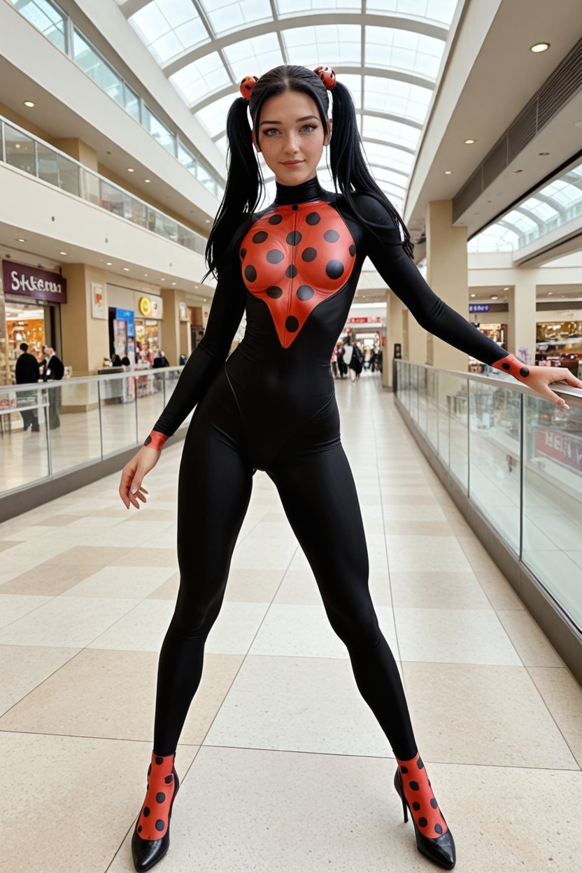 Long Legs, Shy, Marinette From Miraculous AI Porn