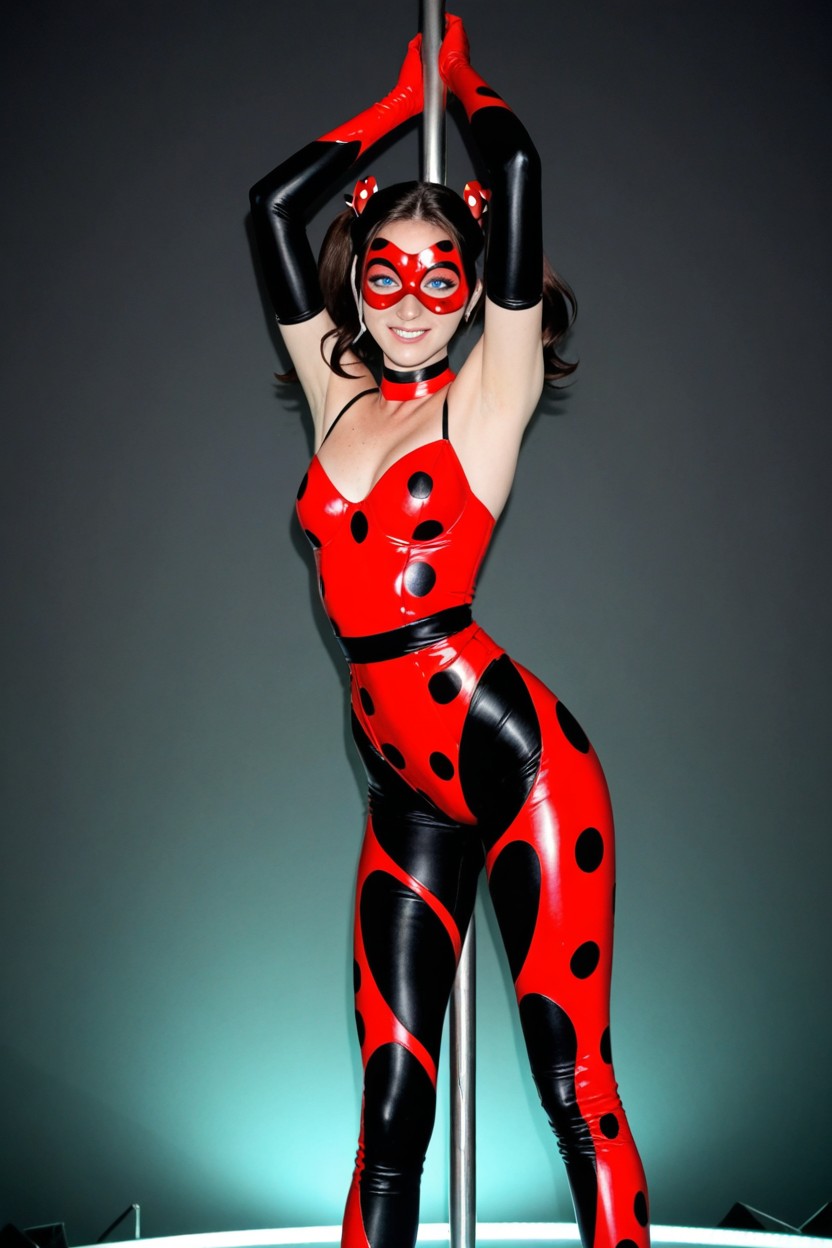 Fully Covered Body, Soft Pale White Skin, Wasp Waist AI Porn
