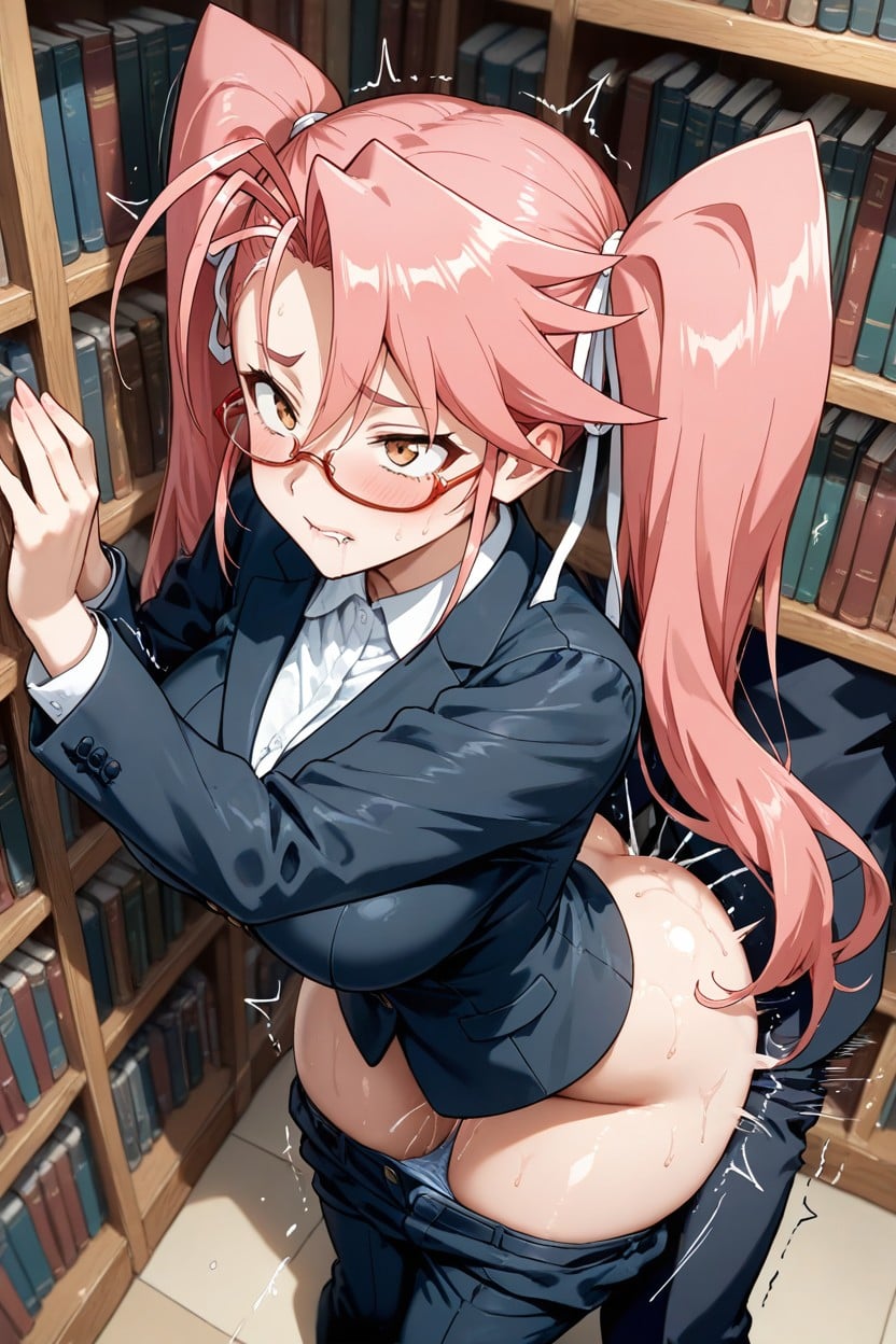Office Pants, From Above, Vaginal Sex Hentai AI Porn