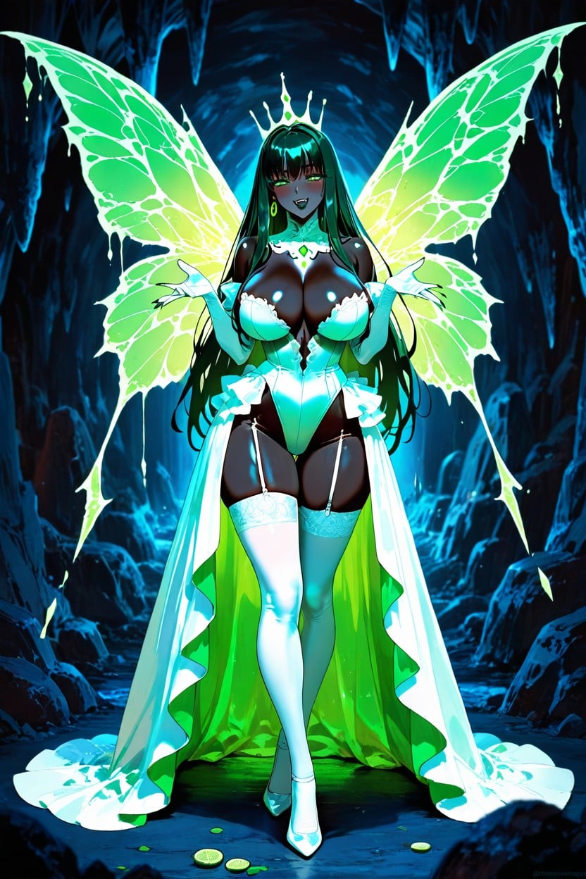 Dark Green Lips, Smug Expression, Not Airplanes Hentai AI Porn