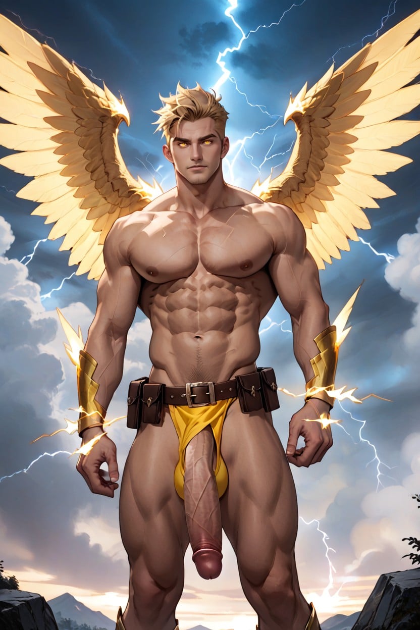 Big Pecs, Thong, Night AI Gay Porn