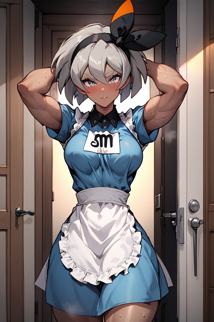 Dark, Thick Thighs, Belly Covered Hentai AI Porn