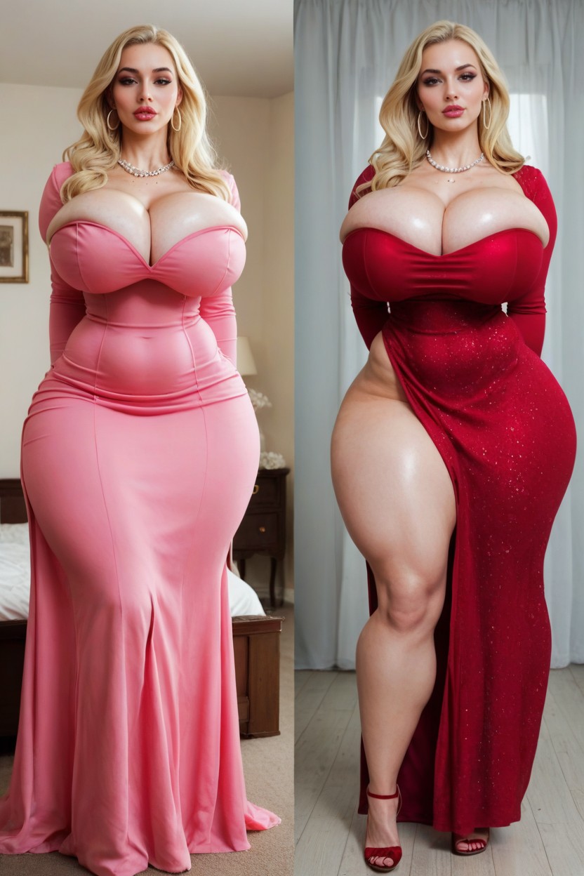 Blonde Milf, Front View, Looking At Viewer AI Porn