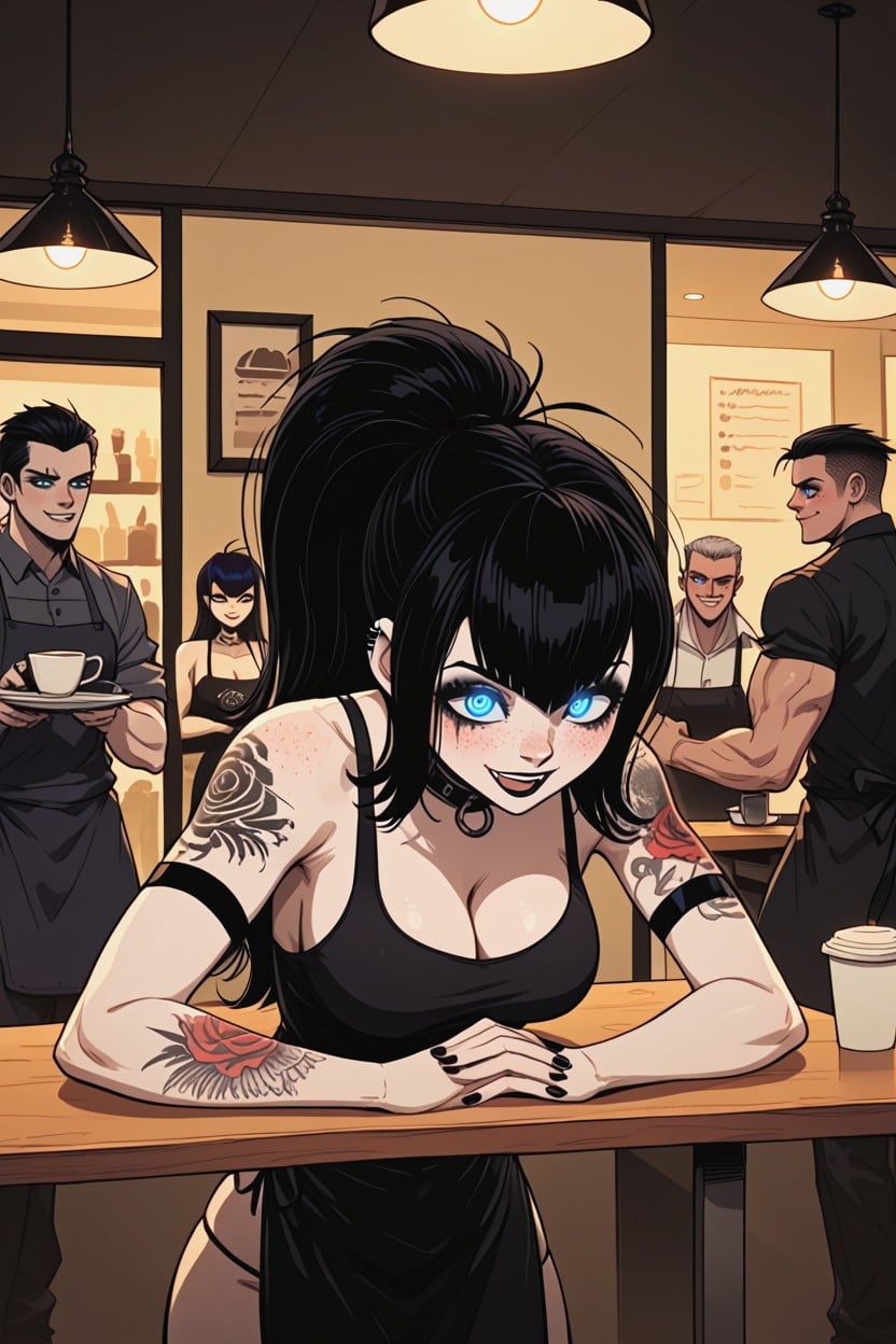 Tit Fuck, Mouth Agape, Carrying A Pie Hentai AI Porn