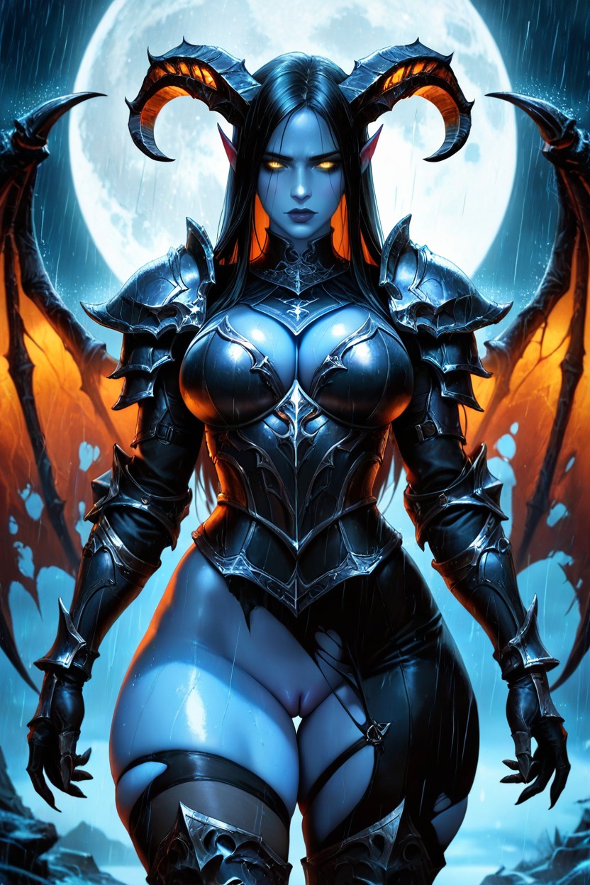 Full Armor, Gothic, Elf Ears AI Porn