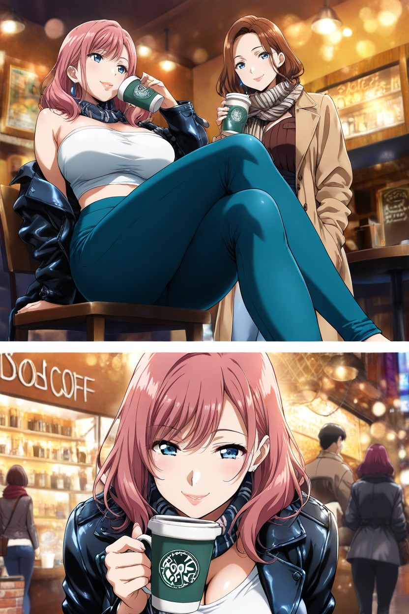 Break Female, Bold Outlines, Tube Top Hentai AI Porn