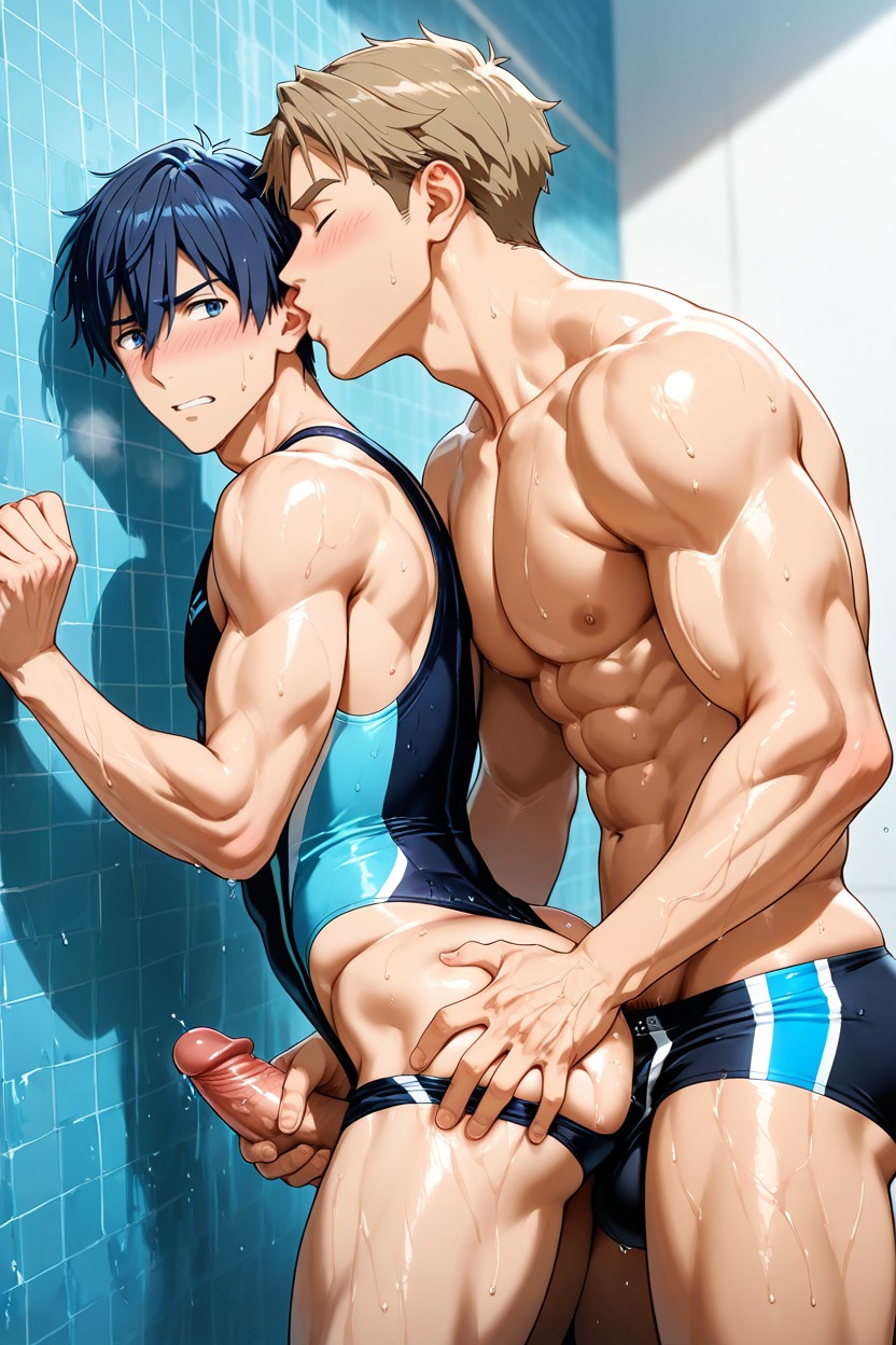 Fit, Gigantic, Well Rendered AI Gay Porn