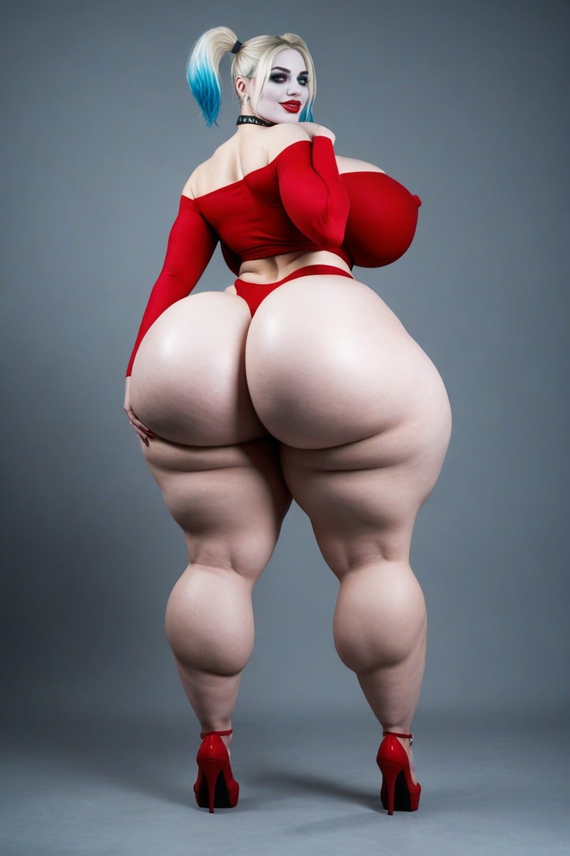 High Resolution, Massive Thighs Beautiful, Athletic Female AI Porn
