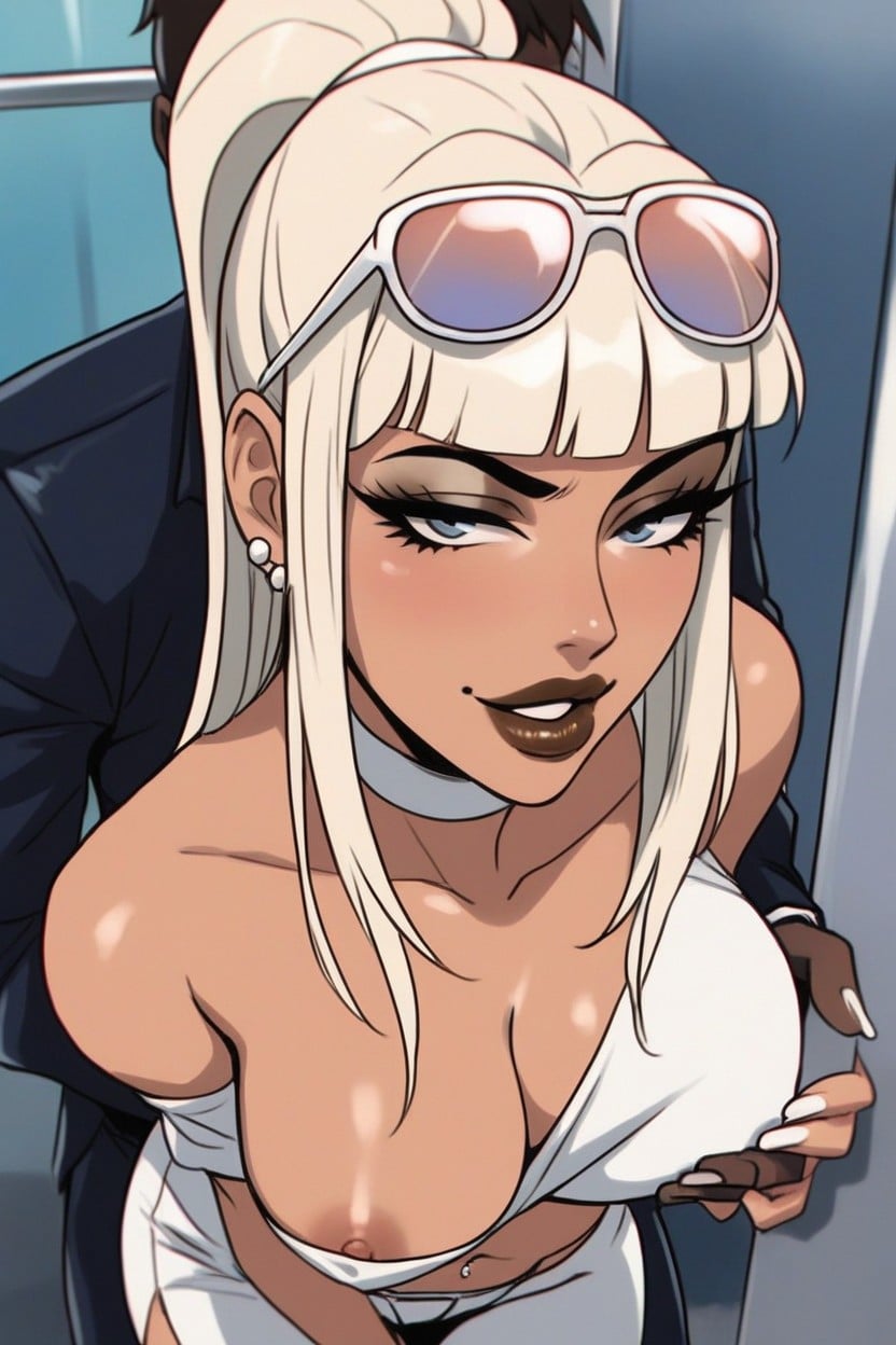 Sex From Behind, Standing Sex, White Platform Heels Hentai AI Porn