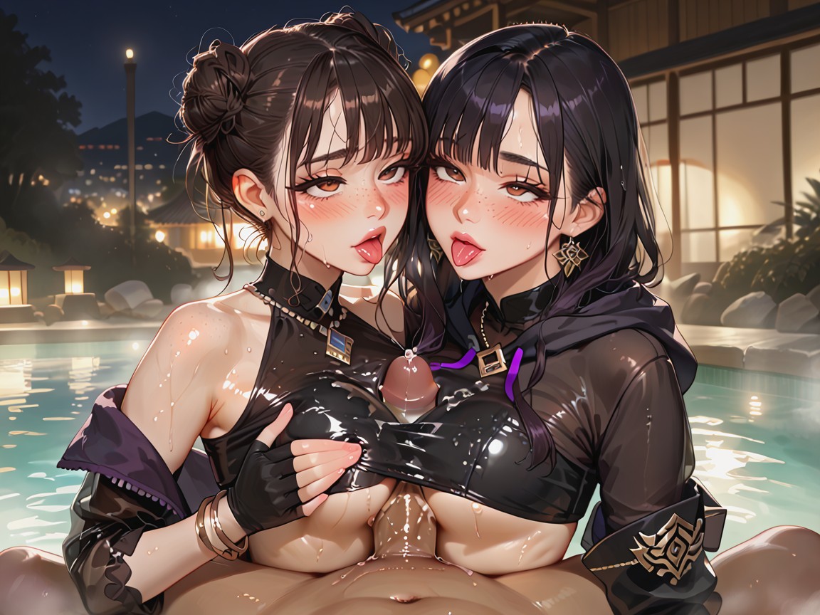 Oiled Skin, Oiled Clothes, Detailed Body Hentai AI Porn