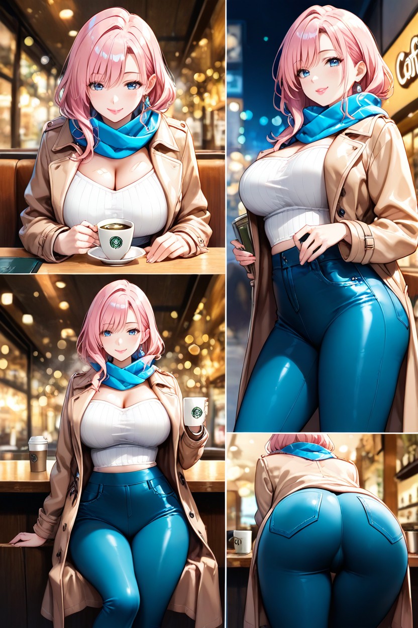 Tube Top, Bokeh, Multiple Panels Hentai AI Porn