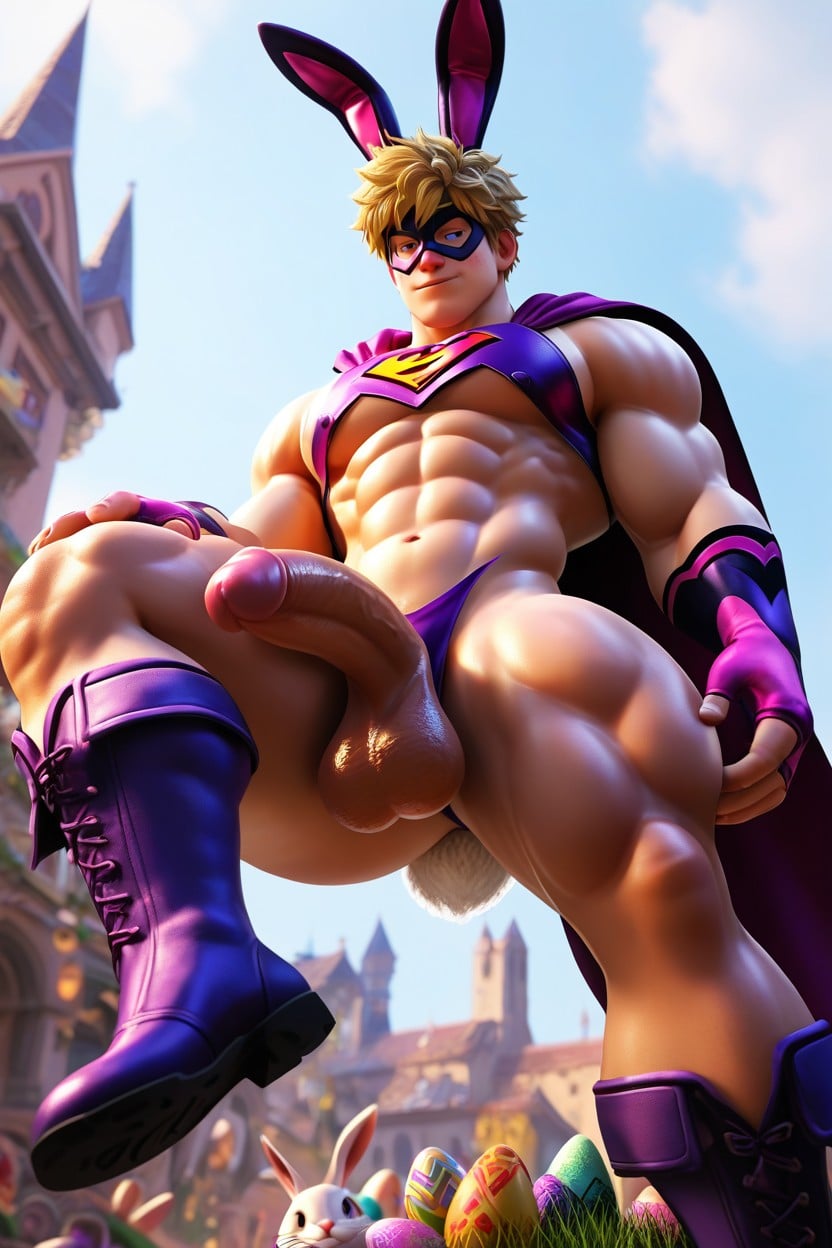 Pink Gloves, Sexy, Bunny Boots AI Gay Porn