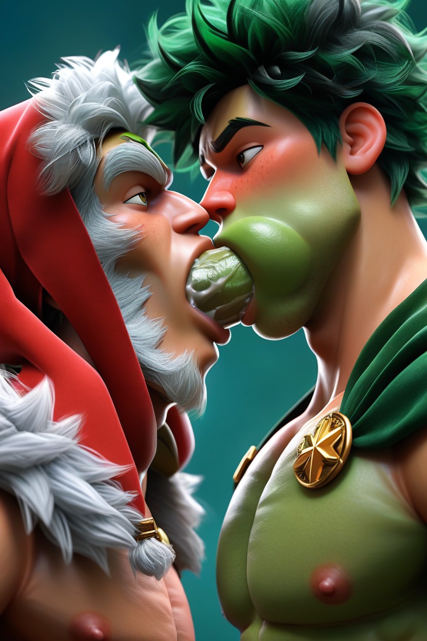 Lots Of Cum, Green Domino Mask, Shamrocks AI Gay Porn