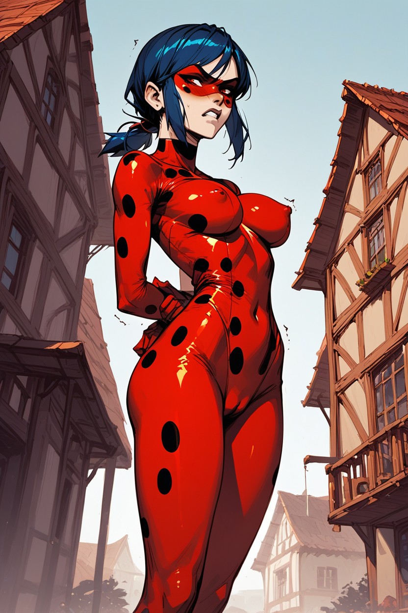 Dark Blue Hair, 25+, Large Hentai AI Porn