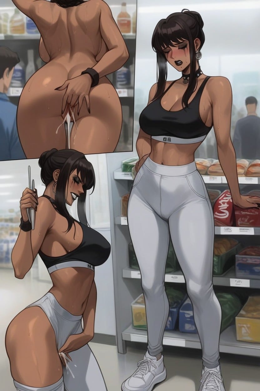 Many People Around, People Watching, Embarrassed Hentai AI Porn