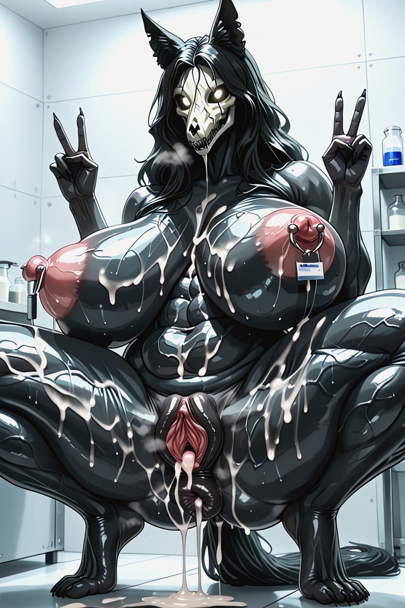 Hyper Breasts, Ultra Detailed, Fur Feet Pornografia peluda com IA