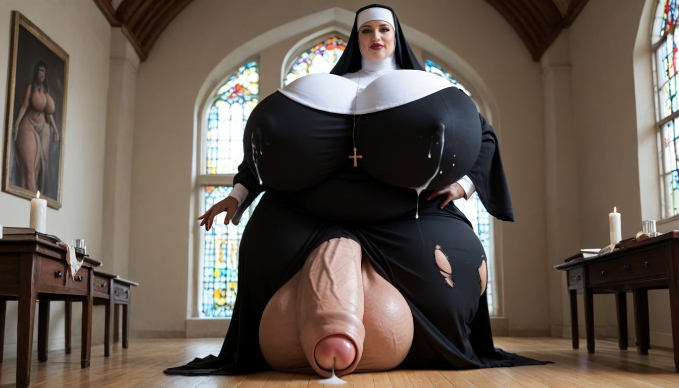 Hyper Balls, Standing, Foreskin Over Penis Porno IA transsexuelle