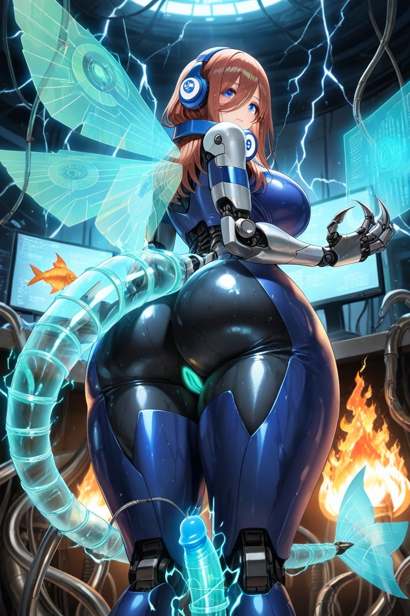 Connector, Metal Body, Lots Of Holograms Hentai AI Porn