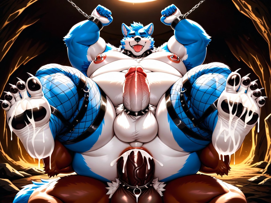 Show Fat Feet, Fat Face, Show Spread Asshole Furry AI Porn