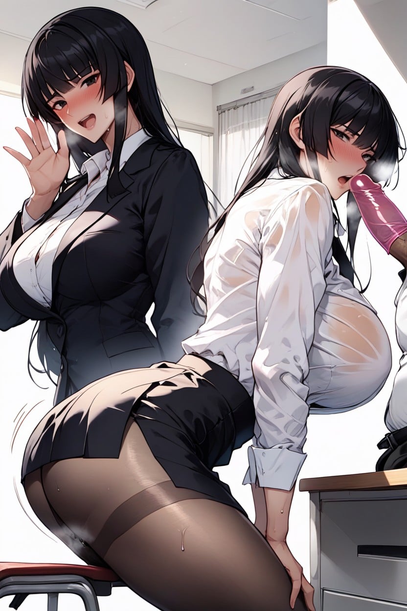 Thick Thighs, Side View, Backlit Hentai AI Porn