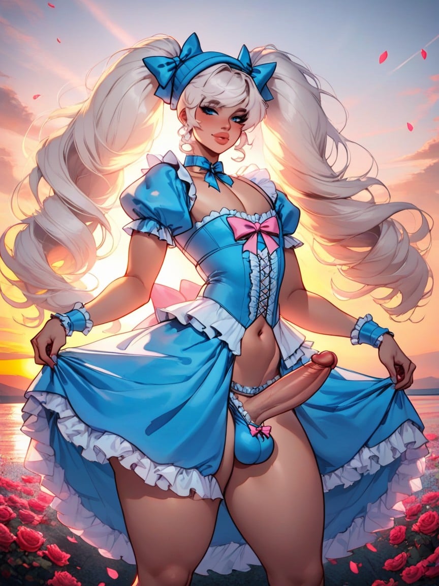 Multiple Petticoats, Sissified Male Only, Bonnet Porno IA transsexuelle