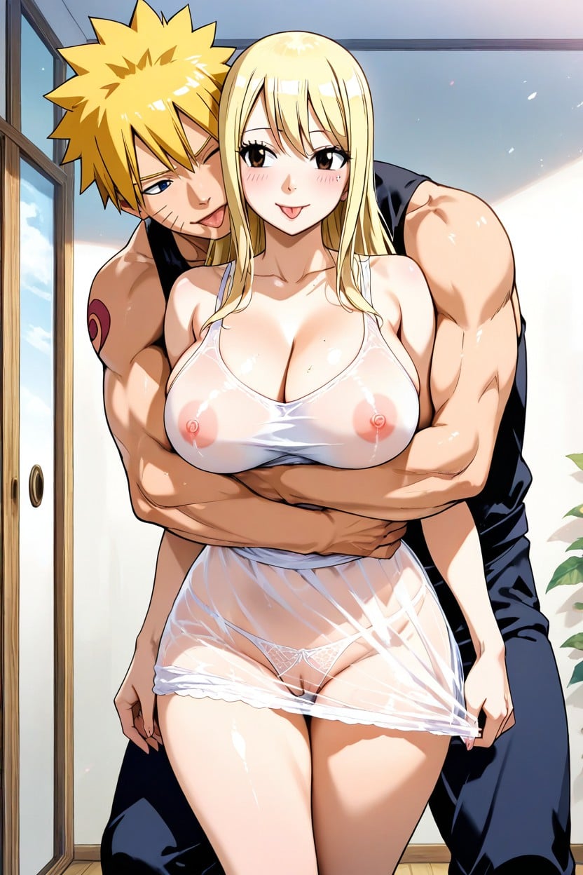 Tongue Out, Horny, Smile Hentai AI Porn