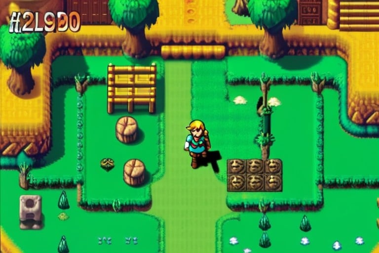 Classic Game Artstyle, Classic Zelda A Link To The Past Game, Zelda A Link To The Past Art Style AI Porn