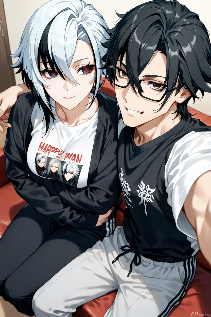 Man Wears Glasses, 25+, Man Hair Hentai AI Porn