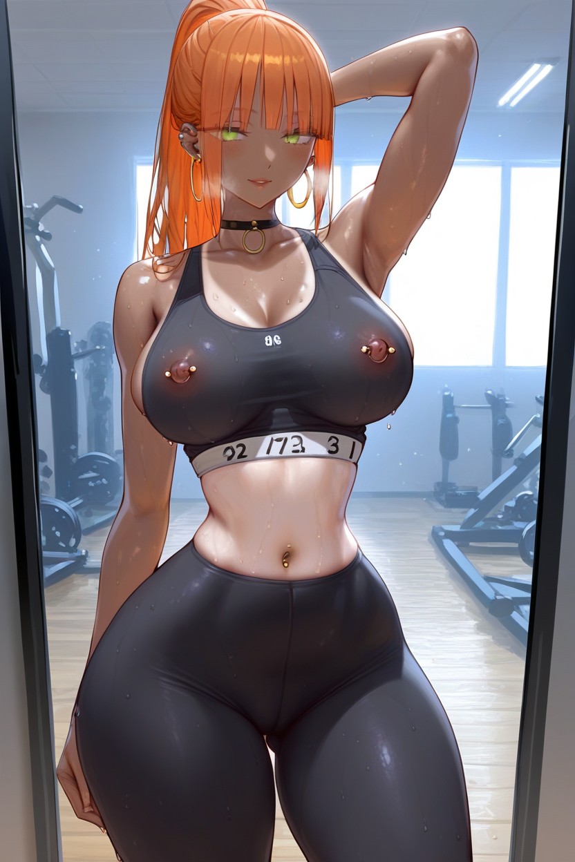 Scrawny Waist, Redhead, Tall Hentai AI Porn