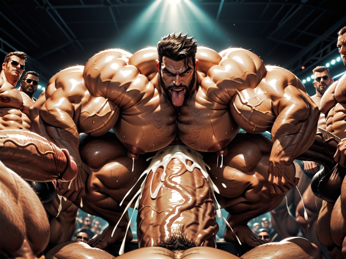 Triple Penetration In Ass, Big Extreme Hyper Nipples, Top Down AI Gay Porn